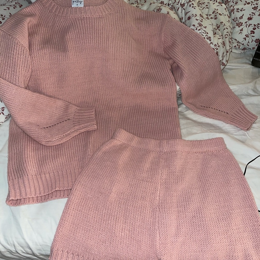 princess polly pink sweater set 💗